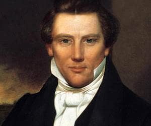 Portrait of Joseph Smith, the founder of Mormonism and the Latter-day Saints movement.